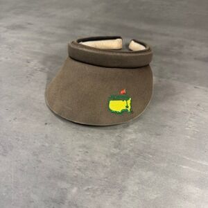 Vintage Masters Golf Visor Adult Black Faded Cotton Low Profile Tournament Hat